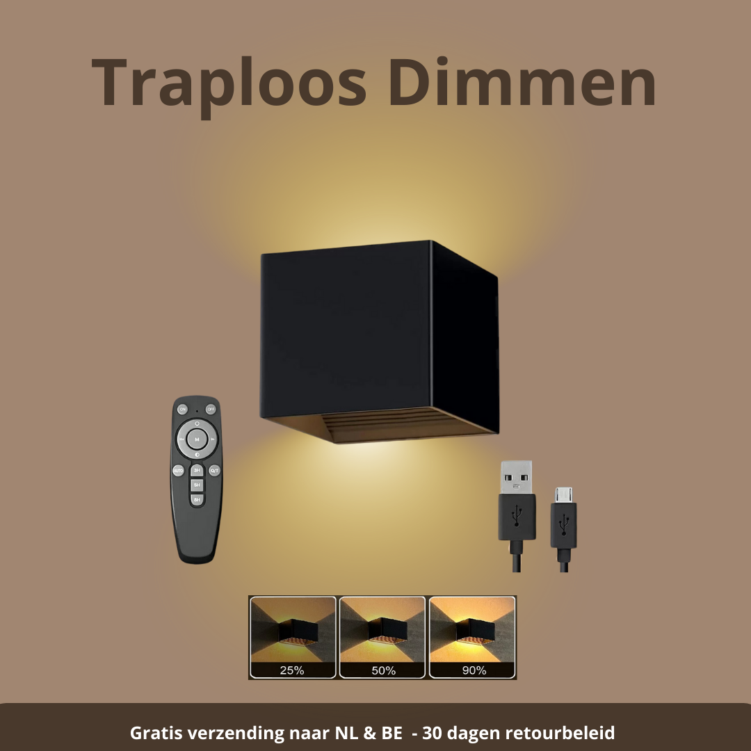 LumiGlow™ – Stijlvolle Wandlamp met Dubbele Lichtstralen voor Sfeervolle Verlichting