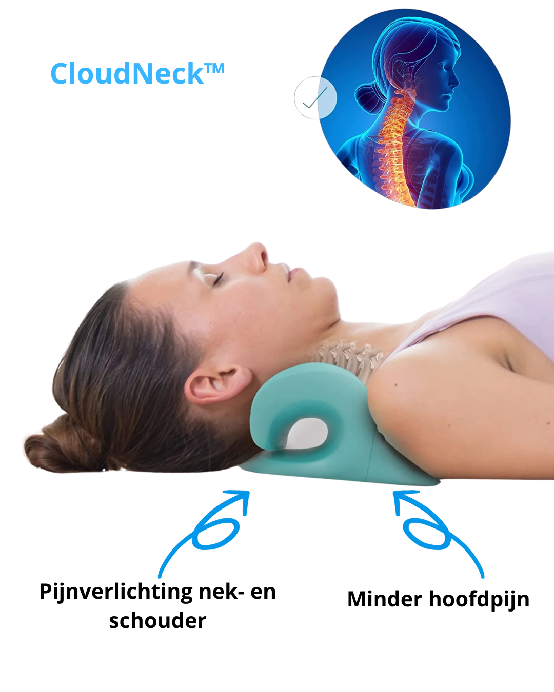 CloudNeck™ – Nekpijn verlichtend massagekussen