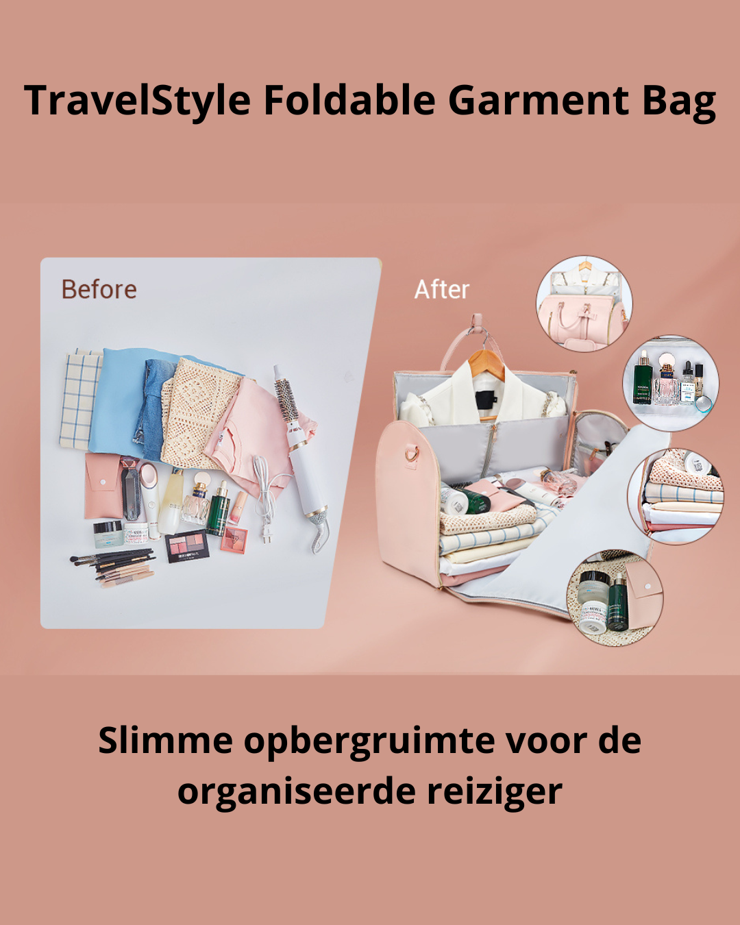 TravelStyle Foldable Garment Bag - Geschikt voor hand- & ruimbagage