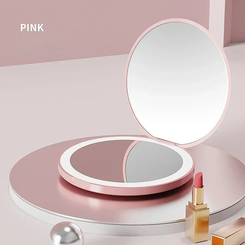 GlamMirror Pro – De 2-zijdige Make-up Spiegel met LED Verlichting