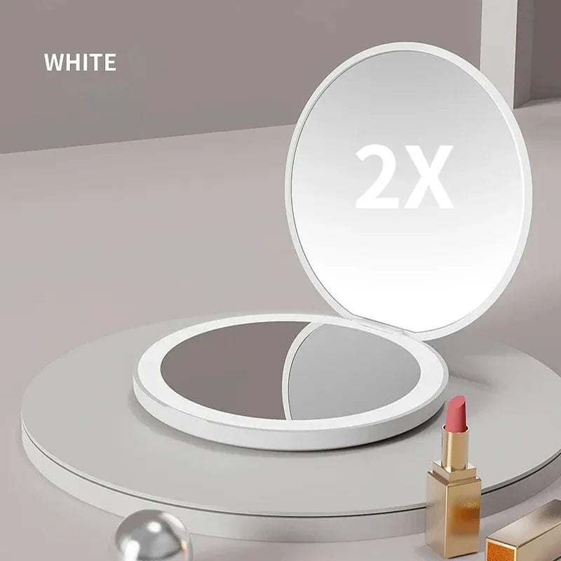 GlamMirror Pro – De 2-zijdige Make-up Spiegel met LED Verlichting