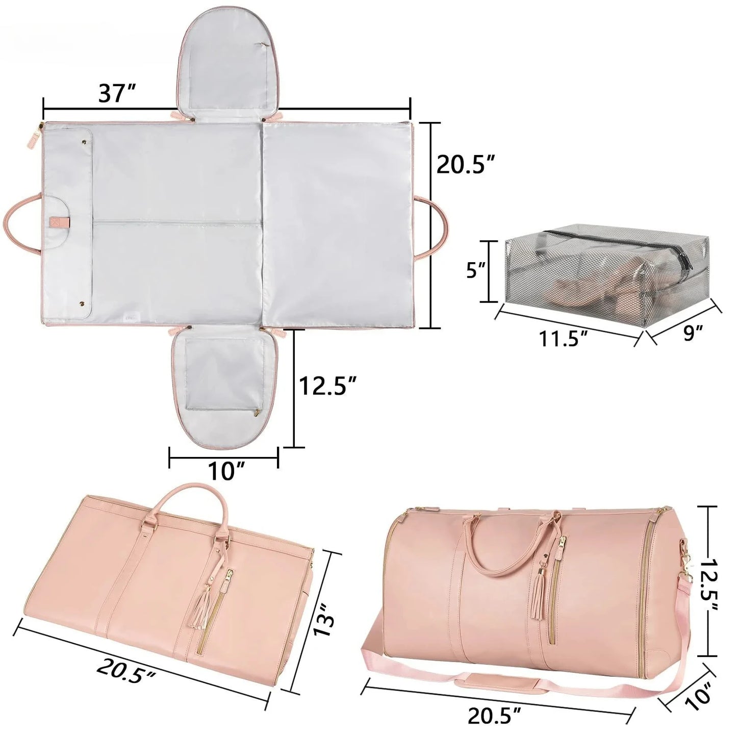 TravelStyle Foldable Garment Bag - Geschikt voor hand- & ruimbagage
