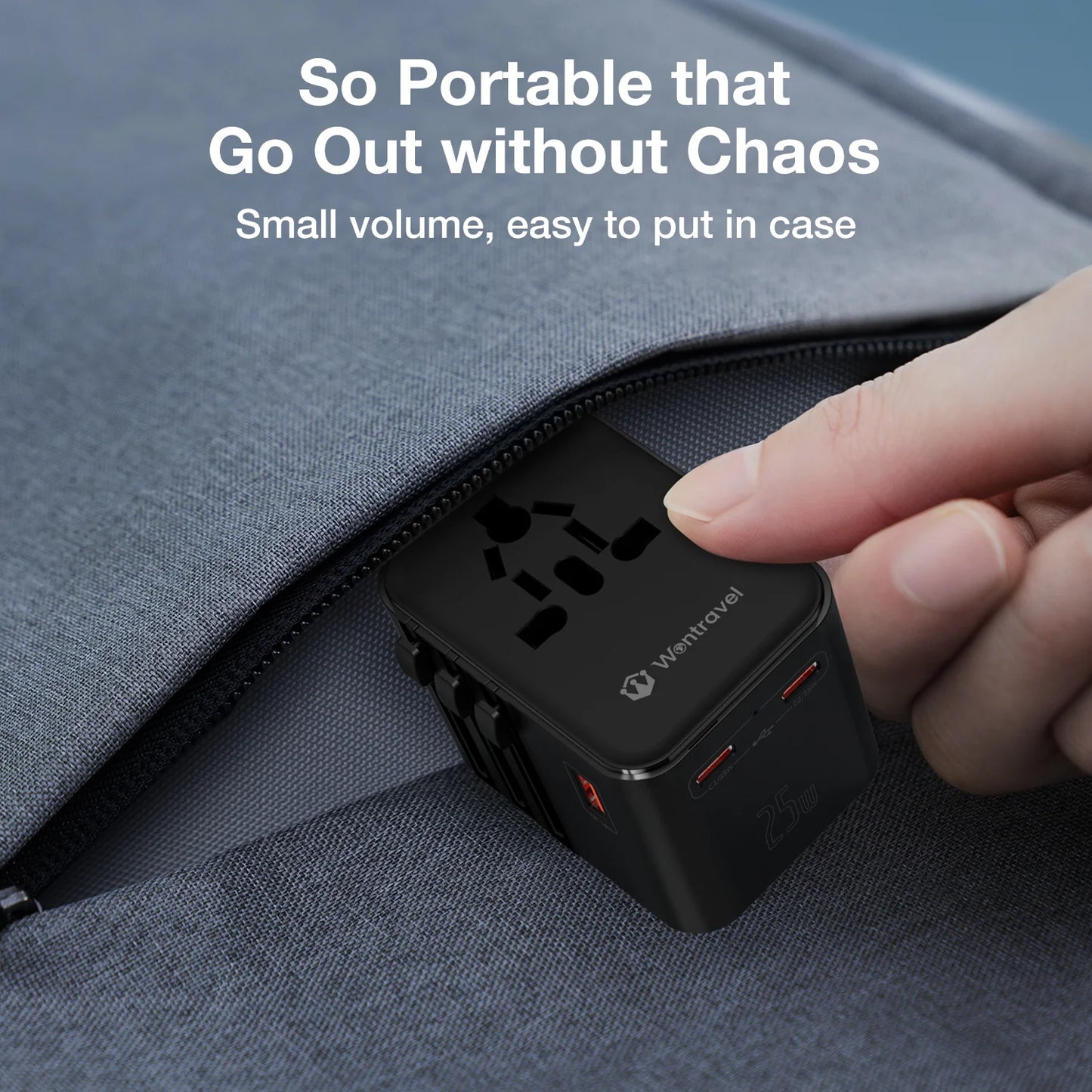 Wontravel Universele Reisadapter met USB