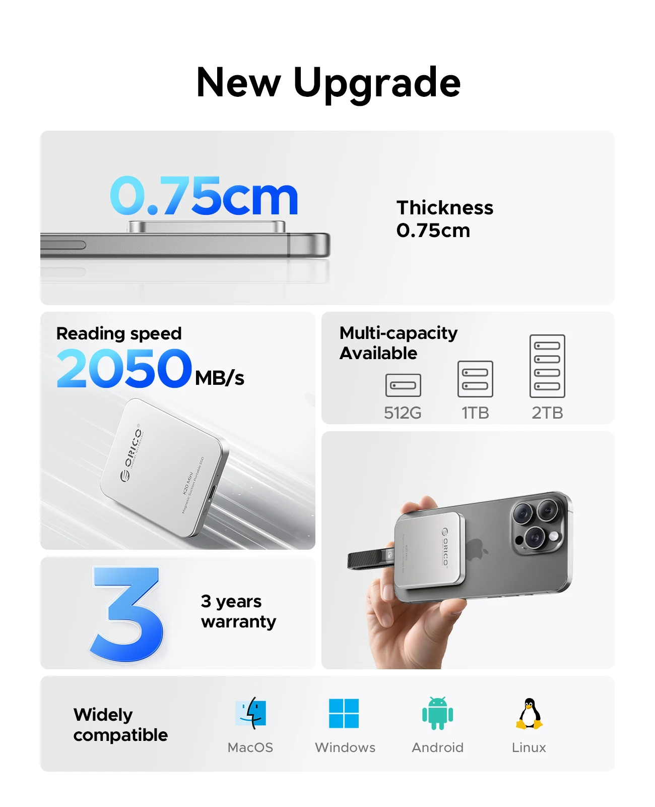 ORICO K20 Mini MagSafe SSD