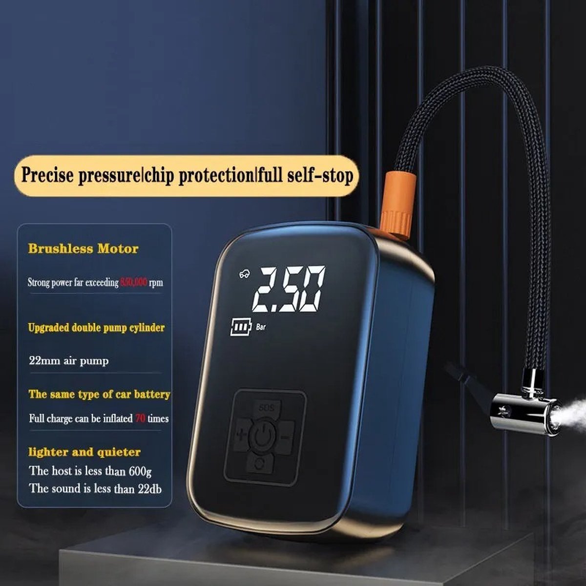 AirBoost Pro™ – De Krachtige Draagbare Luchtcompressor