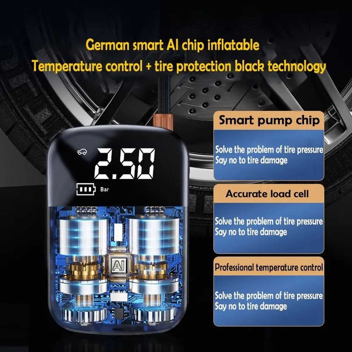 AirBoost Pro™ – De Krachtige Draagbare Luchtcompressor