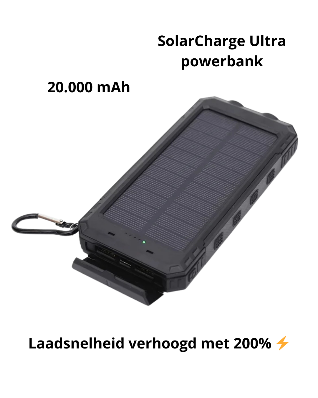SolarCharge Ultra – Zonne-energie Powerbank