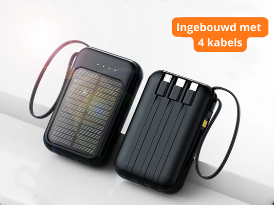 SolarPowerBank 50K™ – Altijd Stroom, Ook Zonder Stopcontact