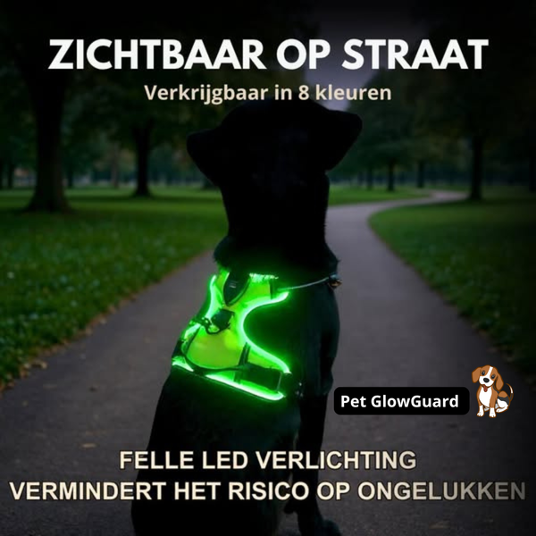 Pet GlowGuard Zichtbaar Harnas Voor Hond