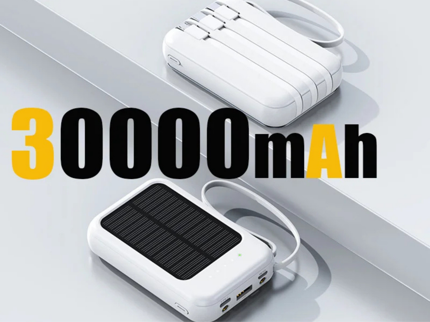 SolarPowerBank 50K™ – Altijd Stroom, Ook Zonder Stopcontact