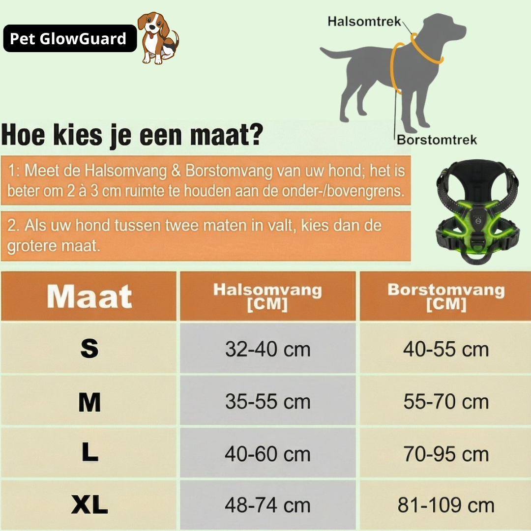 Pet GlowGuard LED Hondenharnas
