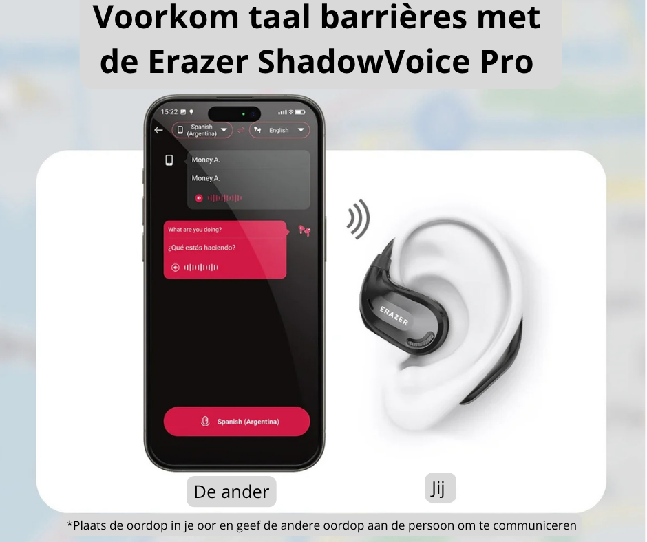 Erazer ShadowVoice Pro Vertaal- & ANC Headset