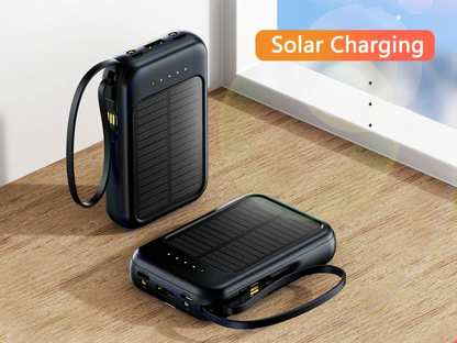 SolarPowerBank 50K™ – Altijd Stroom, Ook Zonder Stopcontact