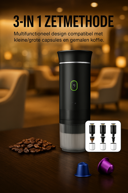 Brew2Go™ – Draagbare koffiemachine voor onderweg
