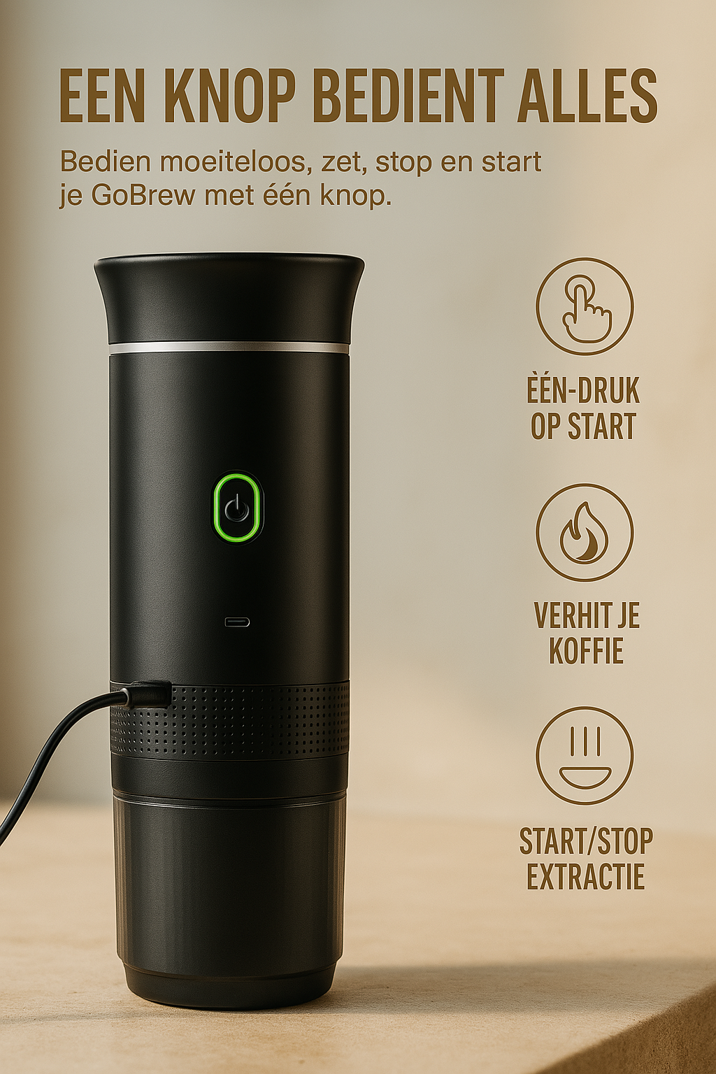 Brew2Go™ – Draagbare koffiemachine voor onderweg