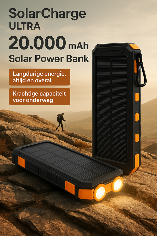 SolarCharge Ultra – Zonne-energie Powerbank