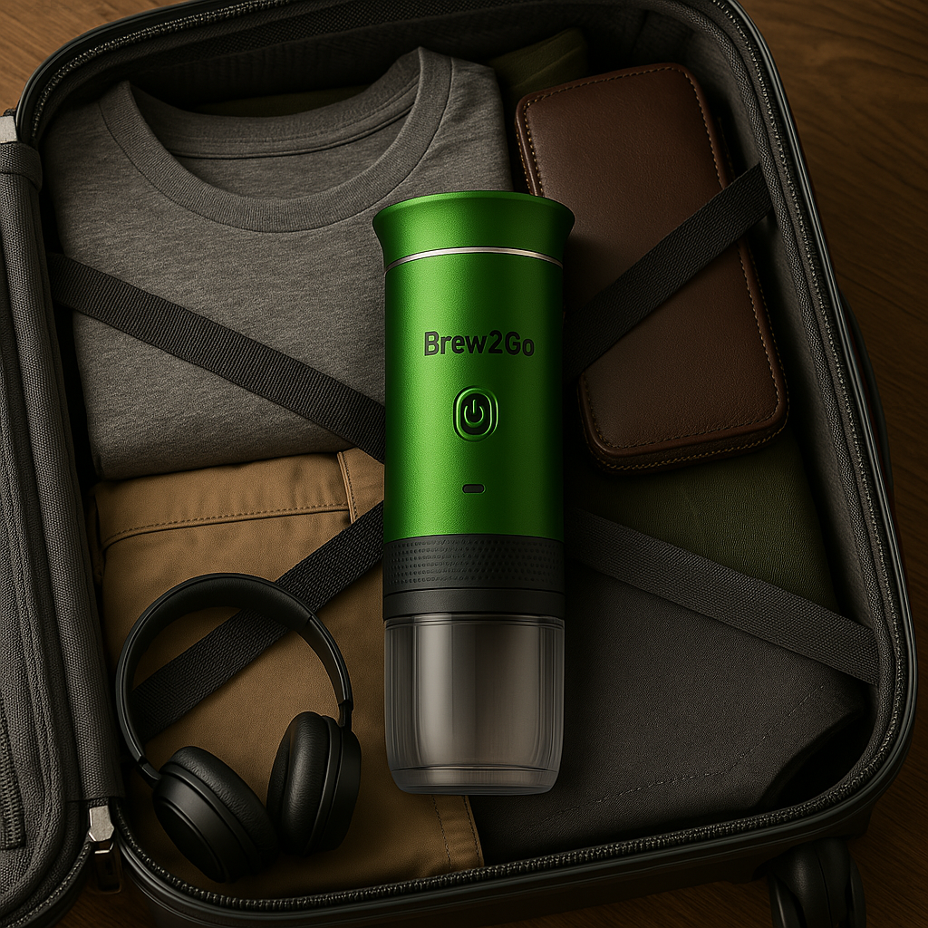 Brew2Go™ – Draagbare koffiemachine voor onderweg