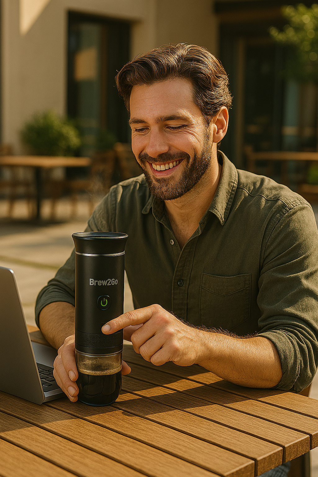 Brew2Go™ – Draagbare koffiemachine voor onderweg
