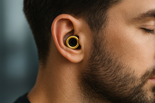 AuraMute reis noise cancelling oordoppen — Eerste klas stilte in je oren