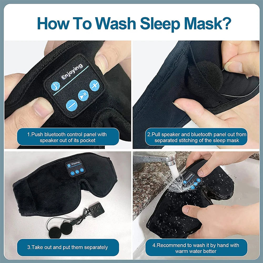 SleepBeats™ - Het Ultieme Bluetooth Slaapmasker met HD Geluid voor Ononderbroken Rust