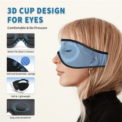 SleepBeats™ - Het Ultieme Bluetooth Slaapmasker met HD Geluid voor Ononderbroken Rust