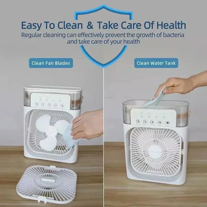 CoolBreeze™ 3-in-1 Draagbare Aircooler, Ventilator & Luchtbevochtiger voor Directe Verkoeling
