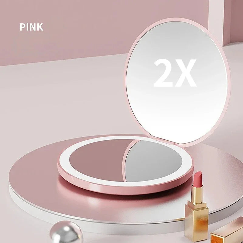 GlamMirror Pro – De 2-zijdige Make-up Spiegel met LED Verlichting