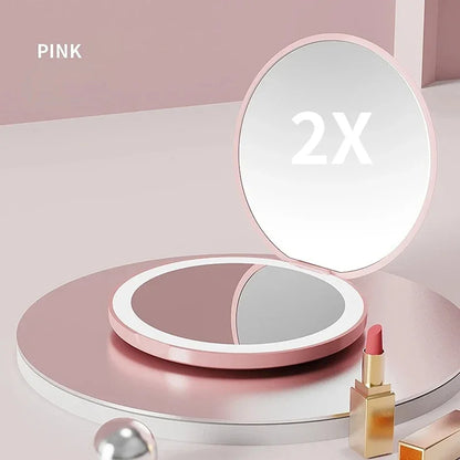 GlamMirror Pro – De 2-zijdige Make-up Spiegel met LED Verlichting