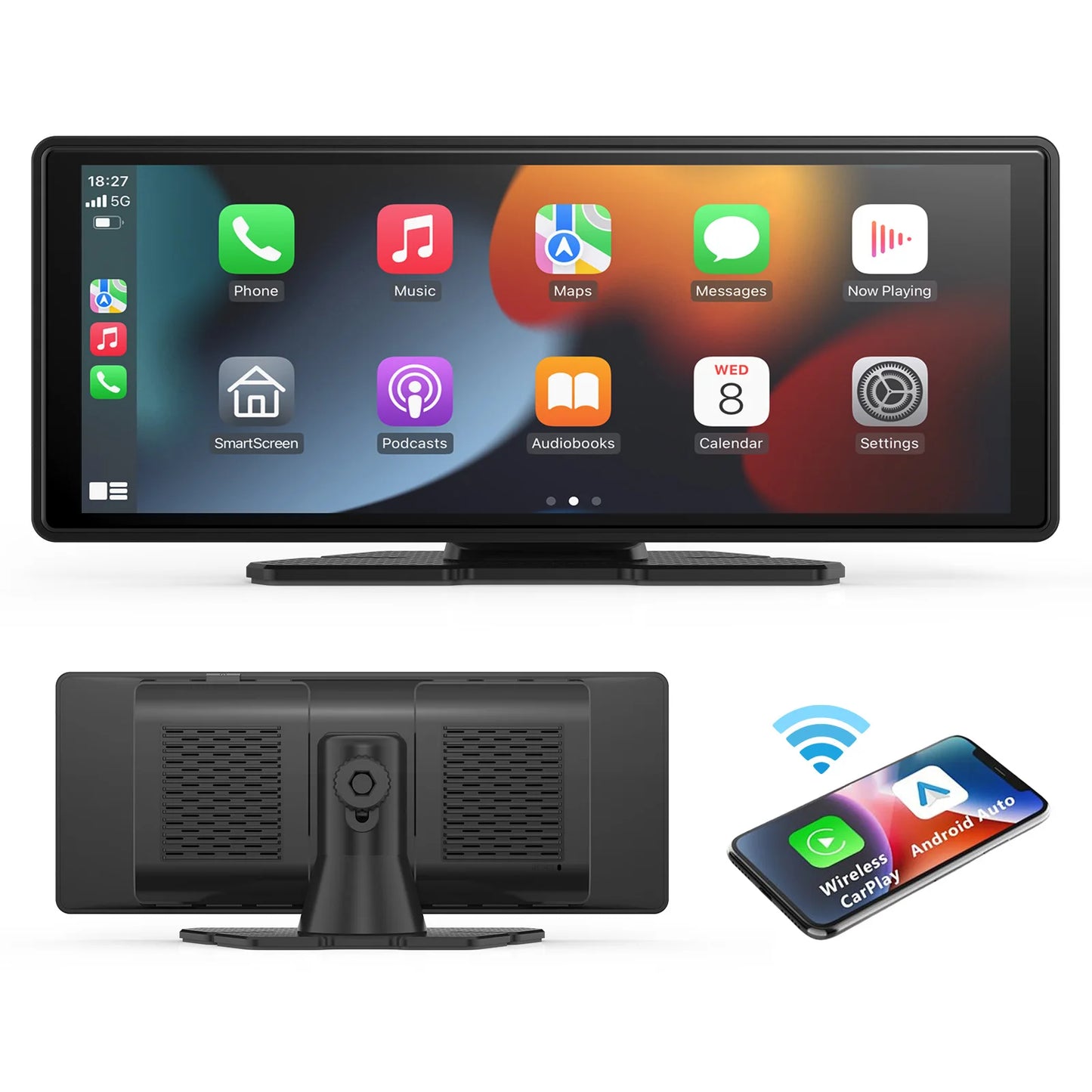 DriveSync Touch – Draadloze CarPlay & Android Auto op een Haarscherp Touchscreen!