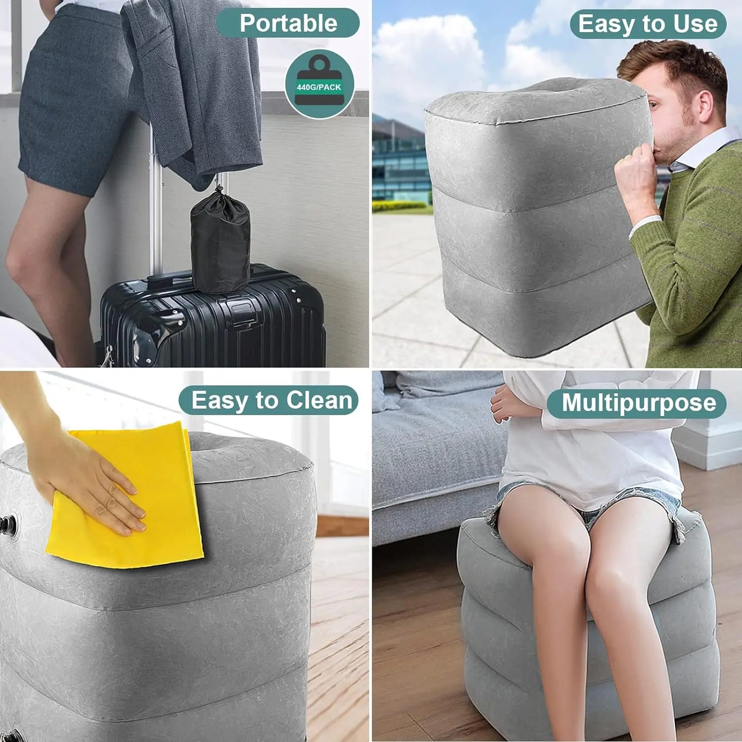 AirplaneRest™ - De Ultieme Comfortervaring voor Je Voeten tijdens Reizen