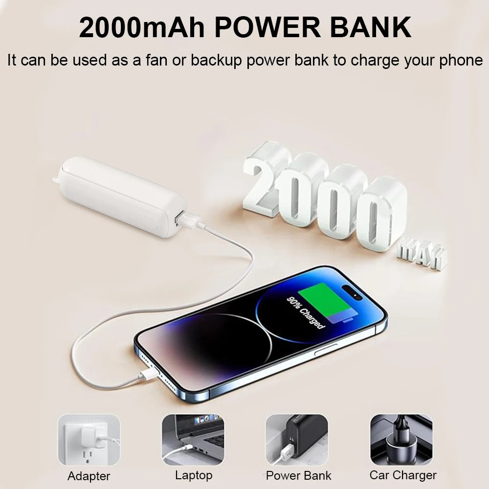 CoolBreeze Pro – De Draagbare Mini Ventilator met Power Bank