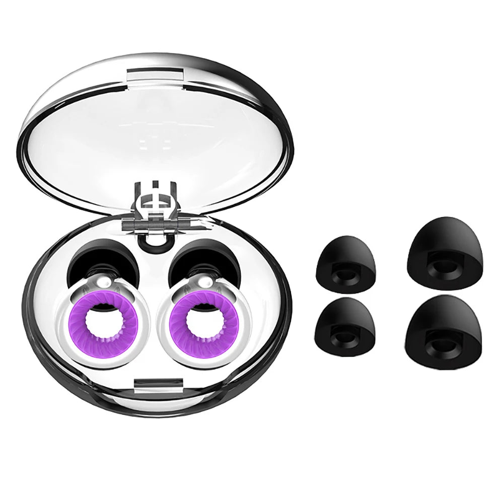 AuraMute reis noise cancelling oordoppen — Eerste klas stilte in je oren