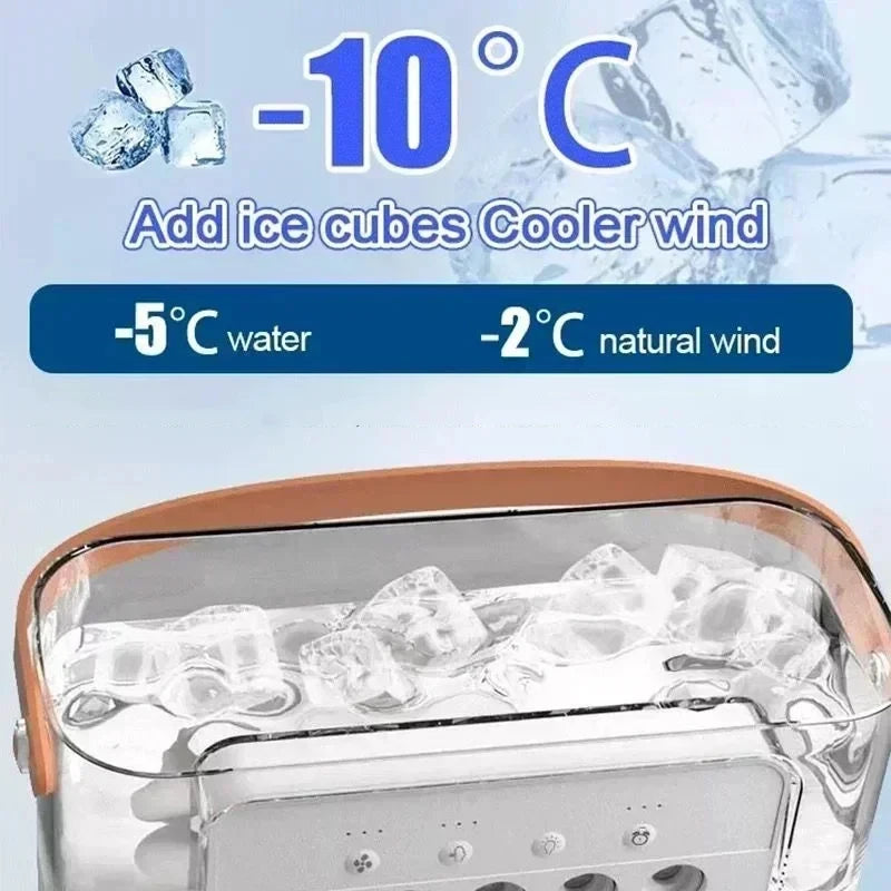 CoolBreeze™ 3-in-1 Draagbare Aircooler, Ventilator & Luchtbevochtiger voor Directe Verkoeling