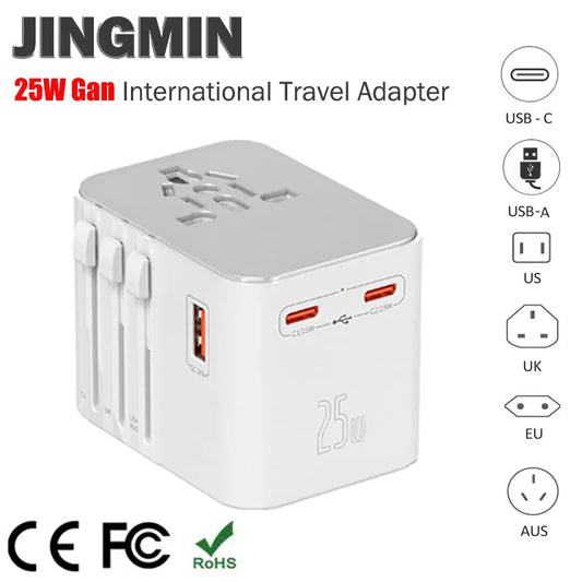 Wontravel Universele Reisadapter met USB