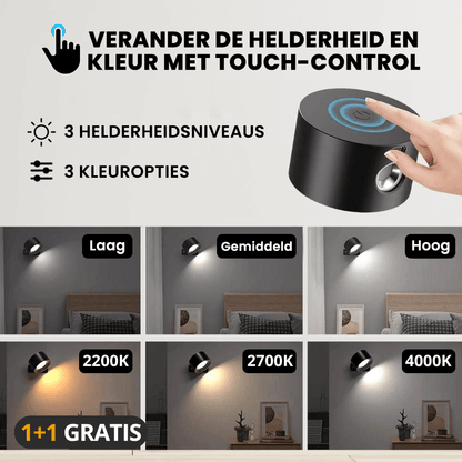 NexoLight Oplaadbare Wandlamp