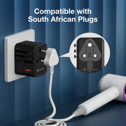 Wontravel Universele Reisadapter met USB