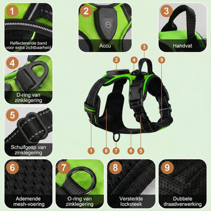 Pet GlowGuard LED Hondenharnas