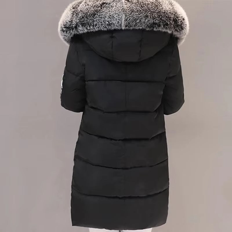 Warme Winterjas met Bontkraag