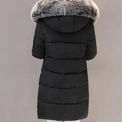 Warme Winterjas met Bontkraag