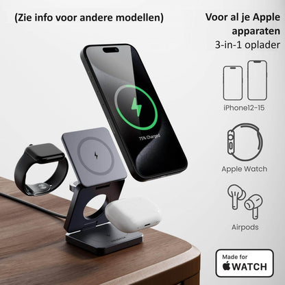 GoCharge 3-in-1 – Opladen Zonder Gedoe, Altijd en Overal